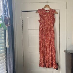 Universal Thread Red Floral Maxi Dress
